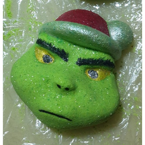 grinch bath bomb